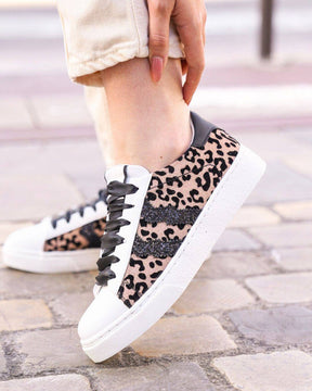 Damen-sneakers Leopard - CL07 GOLD - Casualmode.de